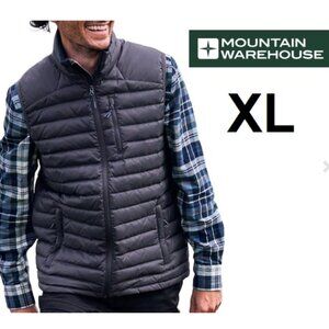 Men's Mountain Warehouse Henry Extreme Down Vest Grey Size XL